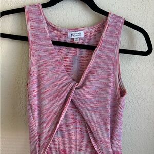 Beginning Boutique Maliah Twist Front Mini Dress Pink